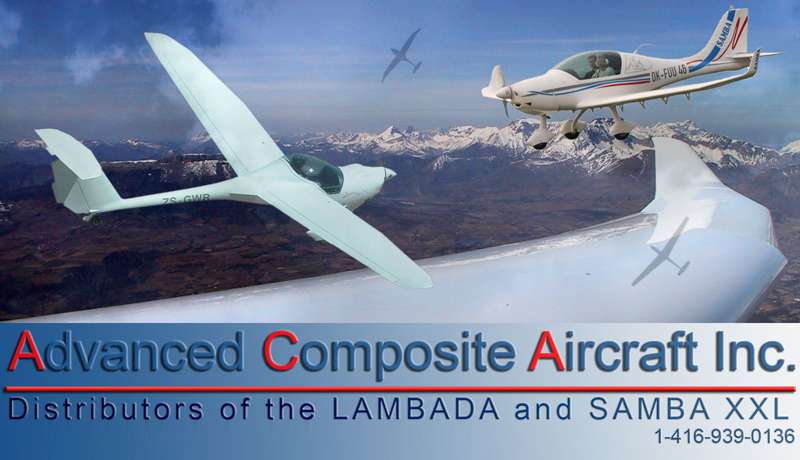 The SAMBA XXL Ultralight and LAMBADA Motorglider rank amongst the latest generation of ultra-light aircraft. If you are looking for a very smart looking, modern, efficient, and quiet aircraft that is easy to store and easy to assemble, look no further. The Samba XXL and Lambada burn premium octane automotive gas and can be registered under S-LSA, AULA, Special Ceritficate of Airworthiness Motorglider, JAR-22 and JAR-VLA categories. As the price of fuel, maintenance, and storage escalate, the Urban Air line of aircraft make terrific sense for any recreational pilot, flight school or gliding club. The SAMBA XXL and LAMBADA are side-by-side, two-seat, dual control aircraft manufactured using fibreglass, carbon fibre and Kevlar construction techniques.The design objective was to create a light, strong, efficient and comfortable aircraft. Incorporating design ideas from modern, state-of-the-art gliders, and modern, efficient engines, coupled with some clever engineering, produces aircraft that meet all the design objectives, and are easy and fun to fly. 